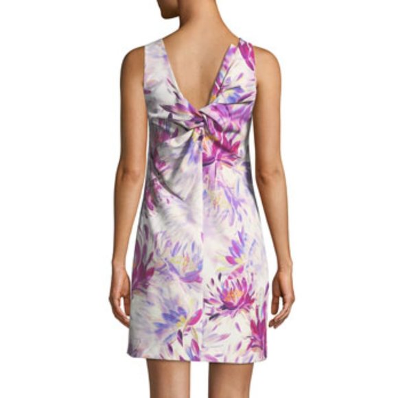 Trina Turk Clemente Water Lily Twist-Back Dress - Picture 7 of 7